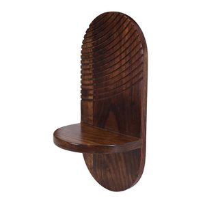 Solid Sheesham Wood Wall Mounted <b>Candle</b> Holder | Wooden Pillar Mombatti Stand for Home Décor | Farmhouse <b>Floating</b> <b>Candle</b> - Product Image 4