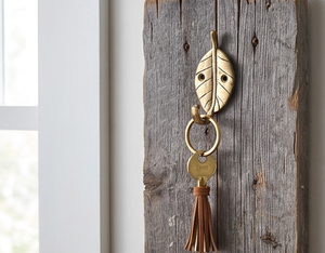 Fine Quality Solid Brass Leaf Shape Wall <b>Hook</b> Vintage Style Handmade Metal <b>Hook</b> for Clothing Storage Elegant Home Decor - Product Image 3