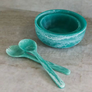 ชามเสิร์ฟเรซิ่นอีพ็อกซี่ตกแต่งสวยงาม เหมาะสำหรับเสิร์ฟของว่าง ผลไม้ สลัด และอาหารเรียกน้ำย่อย - Product Image 1