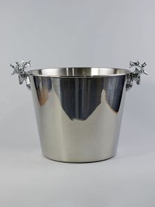 Seau à glace en acier inoxydable en forme de tête de cerf, style classique, design durable pour les fêtes, les célébrations de Noël et les bars - Product Image 5