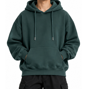 เสื้อฮู้ดดี้โอเวอร์ไซส์ OEM ODM ผ้าฝ้ายฟลีซ 100% หนานุ่ม สตรีทแวร์ ยูนิเซ็กซ์ สั่งทำได้ มีกระเป๋า ป้ายยี่ห้อส่วนตัว ขายส่ง - Product Image 1
