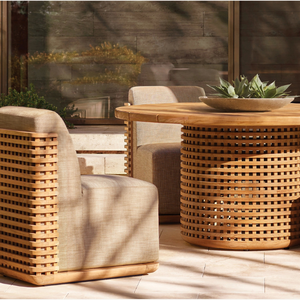 Mesa circular más vendida, ideal para restaurantes, con una forma estética moderna, hecha de madera seleccionada. - Product Image 6