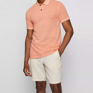 Ensemble polo d'été léger et réversible 2 pièces pour homme : T-shirt à manches courtes et short – Tenue décontractée et sportive en coton biologique de haute qualité - Product Image 1
