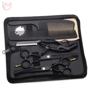 Ciseaux de coiffure professionnels en acier inoxydable de haute qualité, tranchants et sûrs, kits de barbier, couleur et taille personnalisables, pour usage en salon - Product Image 2