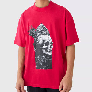 เสื้อยืดโอเวอร์ไซส์ผู้ชาย ผ้าฝ้าย 100% สไตล์ลำลอง เนื้อผ้าระบายอากาศ เสื้อยืดโอเวอร์ไซส์ผู้ชายสำหรับใส่ทุกวัน - Product Image 1