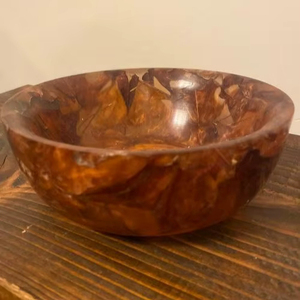 Handmade resin bowl epoxy decorative fruit bowl glossy finish modern home decor dining <b>table</b> centerpiece stylish gift item - Product Image 1