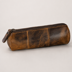 Nouvelle trousse à crayons en cuir véritable ERA, imprimée UV, de qualité supérieure, pour l'école et le bureau, design unique, 150x44mm - Product Image 1