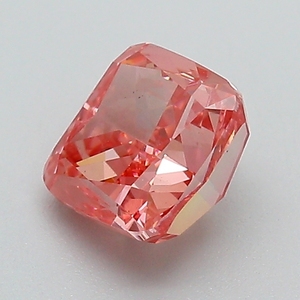 Diamant rose vif fantaisie certifié IGI, cultivé en laboratoire, taille coussin, diamant non monté pour la vente en gros de bijoux fins - Product Image 2