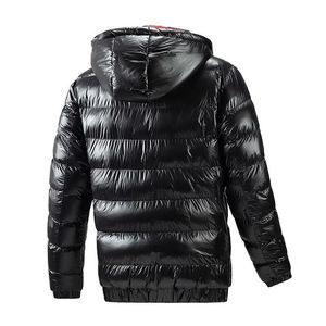 <b>Men's</b> Waterproof Breathable Quick-Dry Hooded Bubble <b>Jacket</b> Full-Zip Polyester Winter Casual Outdoor Wear - Product Image 5