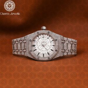 Reloj de Lujo para Hombre Charm_Jewells, de Acero Inoxidable, Movimiento Mecánico, Cierre Oculto con Botón, Correa de 20 mm, Luminoso, Fecha Automática, 40 mm - Product Image 1