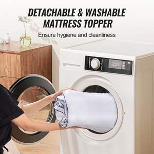 Ergonomically Designed 4 <b>Thickness</b> King Size Memory Foam <b>Mattress</b> <b>Topper</b> Pressure Relief Comfortable Cooling Breathable Model - Product Image 5