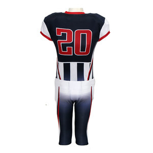 Uniformes de football américain personnalisés pour équipes Impression par sublimation de haute qualité 100% polyester Séchage rapide Respirant Toutes saisons - Product Image 4