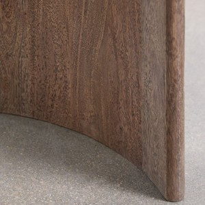 Vandana Terra Sierra travertine and acacia wood side table - Product Image 6