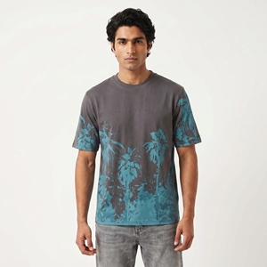 Camiseta de Hombre con Estampado de Palmeras, Blanca, Informal, Veraniega, Gráfica, de Manga Corta, de Algodón, para Vacaciones en la Playa, Moda Urbana - Product Image 5