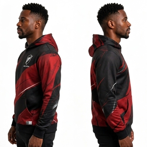 Sweats à capuche par sublimation pour hommes, fournisseur pakistanais, 450 g/m², streetwear, nouvelle mode, haute qualité - Product Image 5