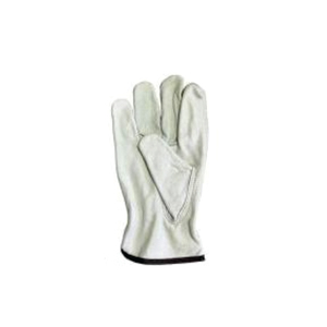 EN420 Certified Leather Driver Safety Gloves Elastic Wristlet Durable Abrasion Resistant Fire <b>Proof</b> Anti-Impact Level 3 <b>10</b> Inch - Product Image 3