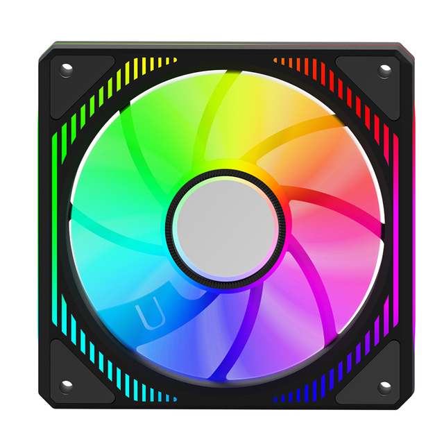 Alseye Mirror Infinite Lighting 120mm Adjustable RGB Cooling Fan with Infinite Lighting and PWM Control