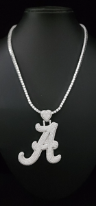 Colgante de Moissanita con Letra Árabe, Joyería Hip Hop Iced Out, Colgante Personalizado con Nombre Brillante, Regalo para Hombres y Mujeres - Product Image 6