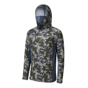 Sudadera de Pesca con Protección UV y Camuflaje, con Máscara Facial, Camisa de Manga Larga de Alto Rendimiento para Hombres, Deportes al Aire Libre - Product Image 3