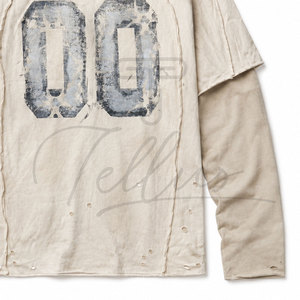 Camisetas de Manga Larga para Hombre, Ropa Cómoda, Casual, Lisa, Personalizada, Corte Ajustado, Hecha en Pakistán, Camisetas de Alta Calidad - Product Image 5