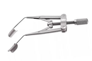 Espéculo Oftálmico Liberman 1X Plateado, Instrumento Quirúrgico Manual Pediátrico, Hojas Delgadas y Sólidas de Acero Inoxidable, por Mahfooz Instruments - Product Image 3