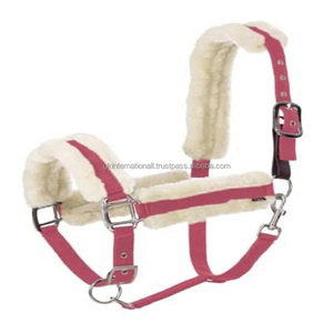 Premium Ultra Fleece <b>padding</b> Breakaway Nylon Horse Halter with double adjustable Nickel hardware halter horse - Product Image 4