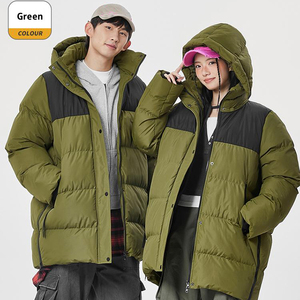 Custom Printed Winter Detachable Puffer <b>Jacket</b> <b>Women</b> Men Warm Windproof <b>Parka</b> Coats Zipper Closure Polyester Padding <b>Jacket</b> - Product Image 6