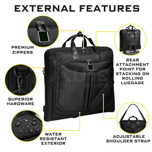 Sac de voyage pour vêtements, tissu imperméable durable de qualité supérieure, design élégant, pour hommes et femmes, usage professionnel et de voyage - Product Image 5