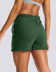 Shorts de sport pour femmes OEM, sexy, de haute qualité, avec logo personnalisé, cordon de serrage, en coton doux, pour le yoga, la gym et les entraînements - Product Image 4