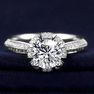 Icedout Diamond <b>Ring</b> Moissanite Diamond Sterling Silver Hip Hop Unisex <b>Ring</b> Unique Shape Stone Smooth Finish <b>Ring</b> - Product Image 4