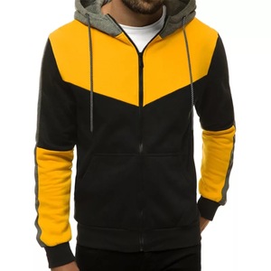 Sweat à capuche classique pour homme de haute qualité, impression personnalisée en silicone, 100% coton, fermeture éclair imperméable, polaire, haute visibilité, toutes tailles - Product Image 1