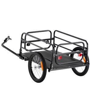 Chariot de vélo robuste, capacité de charge de 160 lb, remorque de transport pour vélo, pliable et compacte, roues universelles à dégagement rapide - Product Image 1