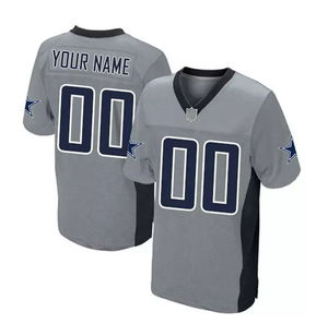 เสื้อฟุตบอลอเมริกันแบบใหม่ขายส่ง พิมพ์ลายแบบซับลิเมชั่น โพลีเอสเตอร์ 100% ระบายอากาศได้ดี ต้านเชื้อแบคทีเรีย แห้งเร็ว แบบสั้น - Product Image 3