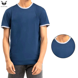Camisetas de punto 100% algodón para hombre, de un solo color, precio competitivo, tela transpirable, estilo urbano, material suave al tacto, lo último en moda. - Product Image 6