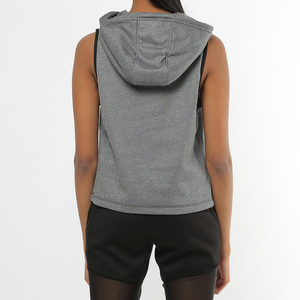 Camiseta sin Mangas Casual para Mujer, Tejido de Punto de Spandex/Algodón, 220g, Secado Rápido, Transpirable, Ecológica - Product Image 4