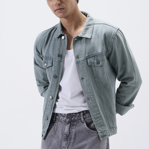 OEM <b>Mens</b> <b>Denim</b> Jean <b>Jacket</b> Casual Outwear Fall <b>Jacket</b> <b>Denim</b> Button up Coat Oversize <b>Denim</b> <b>Jacket</b> for <b>Men</b> acidwash fashion casual - Product Image 1