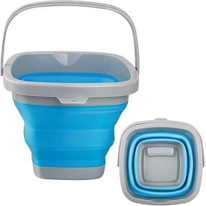 Secchio Pieghevole in Silicone da 5L (1,3 Galloni) per Pulizie Domestiche, Secchio per Ghiaccio Portatile per Uso in Bagno - Product Image 1
