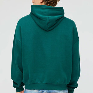 Men's Winter Pullover Hoodies 100% Cotton <b>Fleece</b> <b>Thick</b> Plain Front Logo Custom OEM/ODM High Quality Breathable Casual - Product Image 2