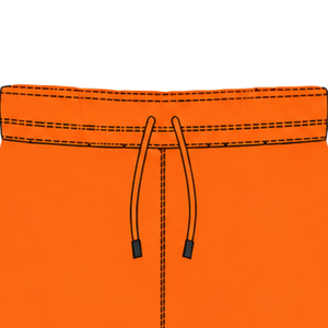 Orange <b>Black</b> <b>Rugby</b> <b>Shorts</b> Elastic Waist Drawstring Striped Team Uniform Custom Breathable Training Performance Athletic Sports - Product Image 5