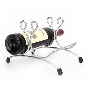 Support de rangement en acier inoxydable pour bouteilles de vin, casier à vin en métal, porte-bouteilles - Product Image 4