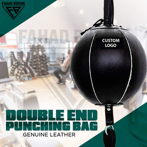 Ballon de boxe sur mesure en cuir, de plafond au sol, pour entraînement de réflexe et de réaction, idéal pour la gym à domicile et la vente en gros - Product Image 2