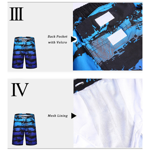 Wholesale <b>Men's</b> Beach Wear Shorts 4 Way Stretchable Elastic Drawstring Waist Adult's Swimming <b>Trunk</b> Shorts With Customized Logo - Product Image 4
