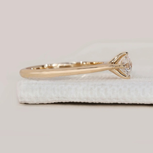 <span class=keywords><strong>Anello</strong></span> con Diamante Coltivato in Laboratorio da 0,50 <span class=keywords><strong>Carati</strong></span>, Taglio Rotondo, Oro Giallo 14K, <span class=keywords><strong>Anello</strong></span> di Fidanzamento e Matrimonio per Donne, Certificato IGI - Product Image 3