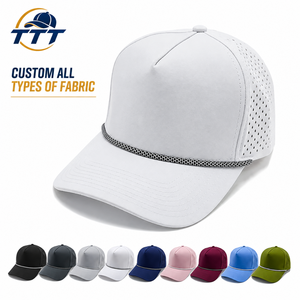 Fabricante Vietnamita de Gorras de Golf Personalizadas al por Mayor, Gorras de Malla Transpirable de 6 Paneles, Logotipo con Parche de Goma, Ajustables, OEM, ODM, de Fábrica - Product Image 1
