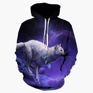 Sweat à capuche décontracté pour homme 2026 Brand Wolf, motif camouflage animal 3D sublimé, doublure polaire 100% coton, manches longues, hiver - Product Image 1