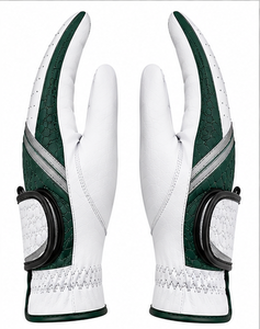 Gants de golf de luxe en cuir Cabretta respirant pour hommes et femmes, adhérence douce, antidérapants, accessoire de sport, logo, vente en gros - Product Image 3