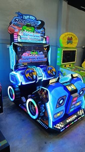 Simulateur de conduite automobile pour enfants à monnayeur, course extrême Speedway tourbillon, avec deux volants, 2 places, pour centres commerciaux et zones enfants - Product Image 3