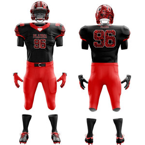 American Football Uniform Compression Set Quick Dry Hot Selling <b>Cheap</b> Price Jersey With <b>Padded</b> Pants Printed Uniform Set OEM - Product Image 1