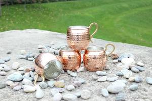 Metal hecho principalmente de cobre, a menudo con un acabado martillado para un atractivo estético, taza de cobre. - Product Image 3