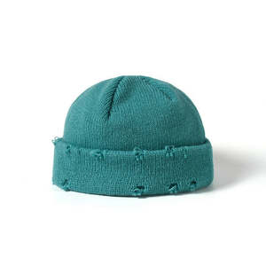 RAO CRAFT EXPORTS Gorro Docker de Punto Desgastado Personalizable con Borde Enrollado, Gorro Unisex de Invierno para Exteriores, 100% Acrílico, Estilo Urbano - Product Image 3